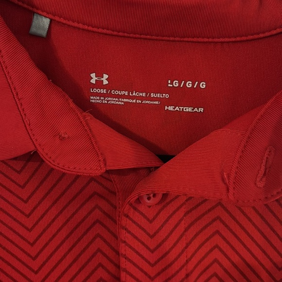Under Armour Men's Red Polo Shirt - Picture 2 of 4